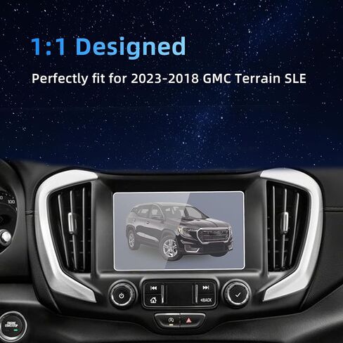 واقي شاشة من الزجاج المقسى متوافق مع 2023 2022 2021 2020 2019 2018 GMC Terrain SLE 7 بوصة شاشة عرض المعلومات والترفيه ملحقات شاشة اللمس طبقة حماية 9H مضادة لبصمات الأصابع in Kuwait