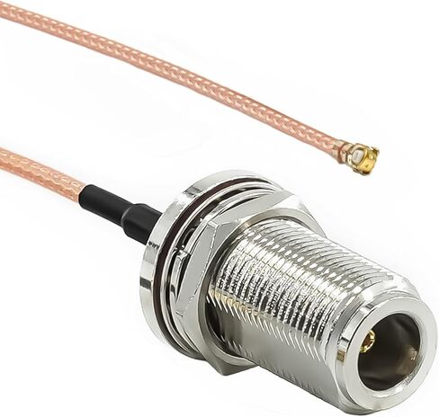 2PCS RG178 N Type U.FL IPX Coaxial Cable, Type-N Female to IPX MHF1 Pigtail Cable, 6Inch(15cm) Low Loss UFL IPX-1 to N Female Extension Jumper Cable for Wi-Fi Radios, Antenna,Wireless Routers in Saudi Arabia