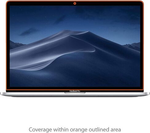 واقي شاشة BoxWave متوافق مع Apple MacBook Pro 15 بوصة (2018) - ClearTouch Crystal (عبوتان)، غلاف فيلم HD - يحمي من الخدوش in Kuwait