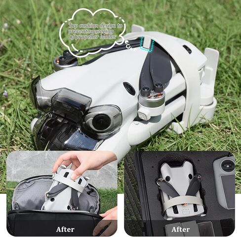 واقي المروحة وحامل لطائرة DJI Mini 4 Pro بدون طيار، مثبت تثبيت الشفرة المضادة للتصادمات، واقي دعامة سريع التحرير، ملحق حماية فعالة للطائرة بدون طيار in Kuwait