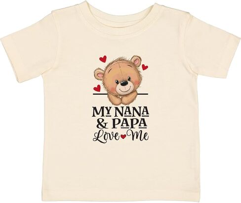 inktastic Nana and Papa Love Me Cute Grandchild Bear Baby T-Shirt in Saudi Arabia