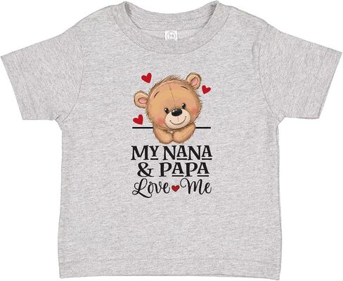 inktastic Nana and Papa Love Me Cute Grandchild Bear Baby T-Shirt in Saudi Arabia