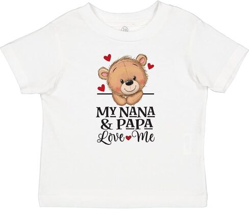 تي شيرت Inktastic Nana and Papa Love Me اللطيف على شكل الدب الصغير in Kuwait