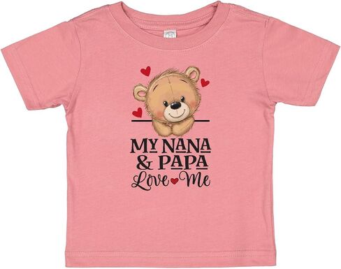 inktastic Nana and Papa Love Me Cute Grandchild Bear Baby T-Shirt in Saudi Arabia