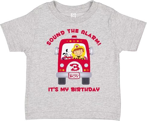 inktastic Fire Truck 3rd Birthday Boy Toddler T-Shirt in Saudi Arabia