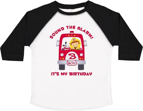 inktastic Fire Truck 3rd Birthday Boy Toddler T-Shirt in Saudi Arabia