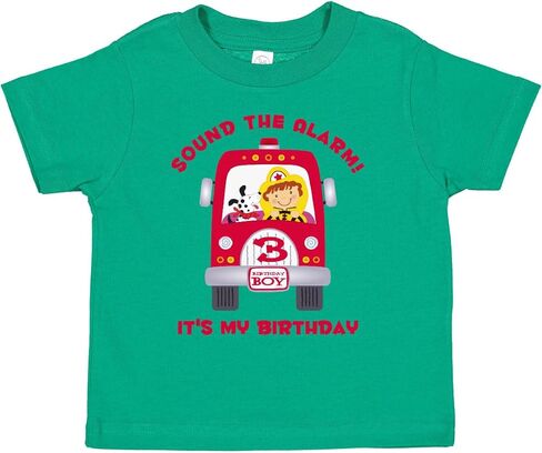 inktastic Fire Truck 3rd Birthday Boy Toddler T-Shirt in Saudi Arabia