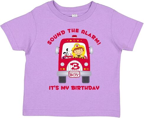 inktastic Fire Truck 3rd Birthday Boy Toddler T-Shirt in Saudi Arabia