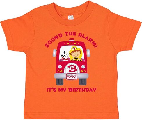 inktastic Fire Truck 3rd Birthday Boy Toddler T-Shirt in Saudi Arabia