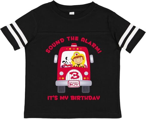 inktastic Fire Truck 3rd Birthday Boy Toddler T-Shirt in Saudi Arabia