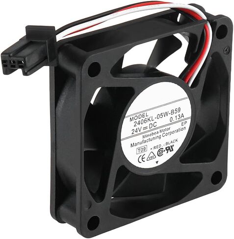 DC 24V 0.13A Cooling Fan with 3-pin Plug 60x60x15mm 2406KL-05W-B59 Compatible with NMB-MAT Desktop Laptop Server in Saudi Arabia
