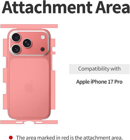 skoko [4 Pcs in 2Pack Matte Back & Side Edge Full Body Cover Protective Film with Slim Lens around Cover for iPhone 17 Pro, Bubble-Free, Easy Attachment, TPU-Like Screen Protector in Saudi Arabia