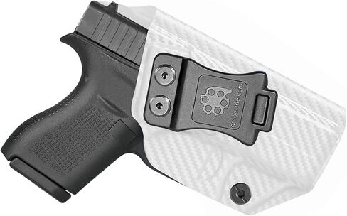 Amberide Glock 42 IWB Holster، Kydex-Boltaron داخل حزام الخصر المناسب Glock 42 .380، الاحتفاظ الآمن، السحب السريع، 0-30 درجة غير قادر in Kuwait