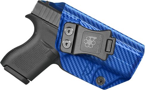 Amberide Glock 42 IWB Holster، Kydex-Boltaron داخل حزام الخصر المناسب Glock 42 .380، الاحتفاظ الآمن، السحب السريع، 0-30 درجة غير قادر in Kuwait