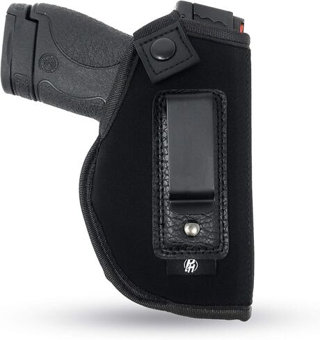 حافظة مسدس IWB من PH - مادة ناعمة للحمل مخفية - جزء داخلي ناعم - يناسب M&P Shield 9mm.40.45 Auto/Glock 26 27 29 33 42 43 / Ruger LC9، LC380 - Taurus Slim، PT111 - سلسلة Springfield XDs in Saudi Arabia