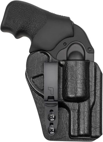 Tulster RATH IWB Kydex Revolver Holster يناسب: Ruger LCR 1.87 ".357 Magnum | يمكن استخدامه بكلتا اليدين داخل ملحق حزام الخصر المخفي in Kuwait