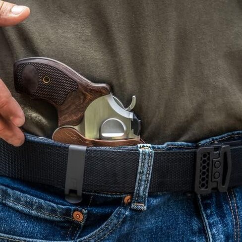 Tulster RATH IWB Kydex Revolver Holster يناسب: Ruger LCR 1.87 ".357 Magnum | يمكن استخدامه بكلتا اليدين داخل ملحق حزام الخصر المخفي in Kuwait