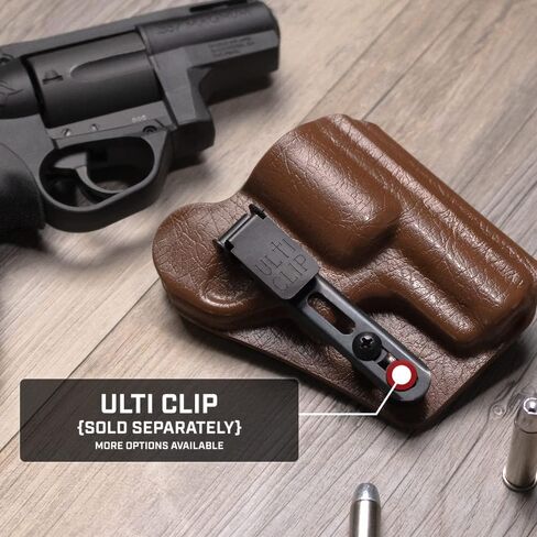 Tulster RATH IWB Kydex Revolver Holster يناسب: Ruger LCR 1.87 ".357 Magnum | يمكن استخدامه بكلتا اليدين داخل ملحق حزام الخصر المخفي in Kuwait