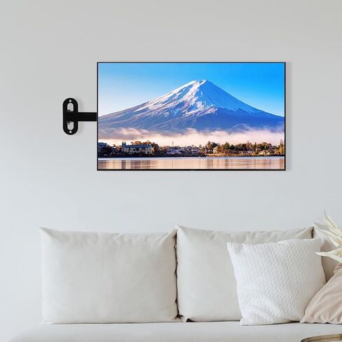 Homoyoyo Adjustable 14-27 Inch Monitor Wall Bracket with Rotatable Tv Frame, Fixed No-Drill Computer Wall Mount for Home Office Displays in Saudi Arabia
