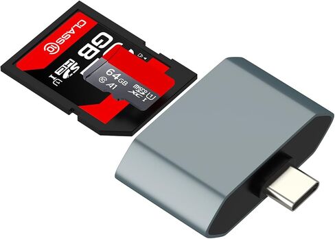 SD Card Reader USB C to Micro SD Adapter for Iphone 17 16 15 Pro Max(2in1) Camera Memory Type C for Apple Phone TF Fast Transfer Accessories Converter Car Adaptor Compatible with Samsung S25 Adaptador in Saudi Arabia