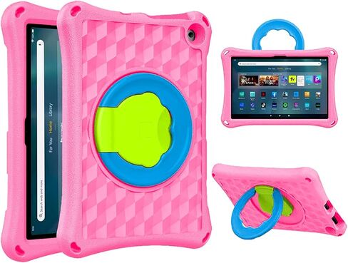 حافظة كمبيوتر لوحي Fire HD 10 للأطفال (الجيل 13/11، إصدار 2023/2021)، حافظة أطفال بمسند دوار 360 خفيفة الوزن ومضادة للصدمات، غير مناسبة لأجهزة HTC 10 Tablet iPad Samsung LG Tablet، أزرق in Kuwait