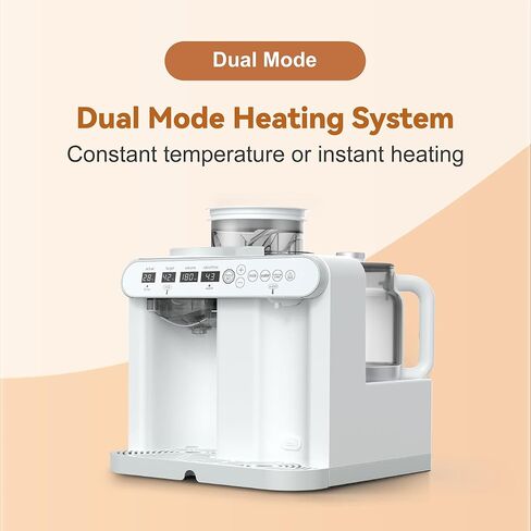 Automatic Formula Maker, Dual Mode，Constant Temperature,Instant Heating,Weight-Based Powder Dispensing, Auto-Rinse Mixing Chamber, Feed Interval Timer, Bottle Warming Compatible in Saudi Arabia