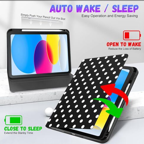 حافظة Wazzasoft لجهاز iPad A16 (11th) 2025، لجهاز iPad الجيل العاشر 10.9 بوصة (2022) - غطاء فوليو ذكي (تنبيه/غفو تلقائي) مع حامل قلم رصاص مدمج لغطاء جهاز Apple اللوحي للنساء والفتيات، زهور ريترو in Saudi Arabia