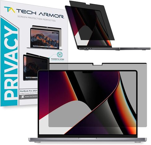 Tech Armor Magnetic Privacy Film Screen Protector Designed for MacBook Pro Retina 16" (2021), Easy Magnet Removal in Saudi Arabia