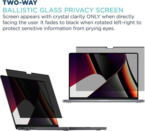 Tech Armor Magnetic Privacy Film Screen Protector Designed for MacBook Pro Retina 16" (2021), Easy Magnet Removal in Saudi Arabia