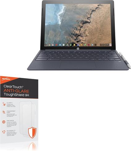 واقي شاشة BoxWave متوافق مع HP Chromebook x2 - ClearTouch مضاد للوهج ToughShield 9H (عبوتان)، واقي شاشة مرن متين مضاد للتوهج 9H in Kuwait