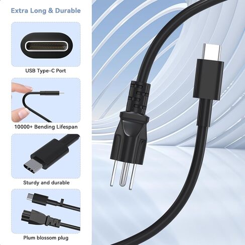 شاحن 165W/130W PD 3.1 USB C GaN متوافق مع Dell Precision 5680 5690 3580 3581 XPS 17 9720 9730 XW78Y 450-BBWR ADP-165BB BA DA16250 DA165PM210 LA165PM210 in Kuwait