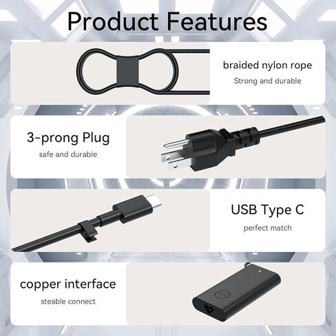 شاحن 165W/130W PD 3.1 USB C GaN متوافق مع Dell Precision 5680 5690 3580 3581 XPS 17 9720 9730 XW78Y 450-BBWR ADP-165BB BA DA16250 DA165PM210 LA165PM210 in Kuwait