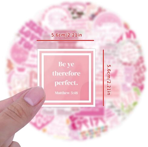 55PCS Pink Bible Verse Stickers for Water Bottles Laptop Journals, Eikecy Cute Christian Sayings Inspirational Words, Waterproof Vinyl Scripture Decals for Saints Adults Women in Saudi Arabia