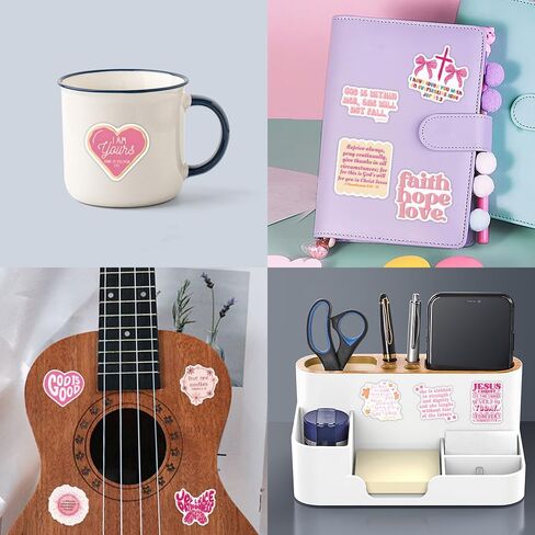 55PCS Pink Bible Verse Stickers for Water Bottles Laptop Journals, Eikecy Cute Christian Sayings Inspirational Words, Waterproof Vinyl Scripture Decals for Saints Adults Women in Saudi Arabia