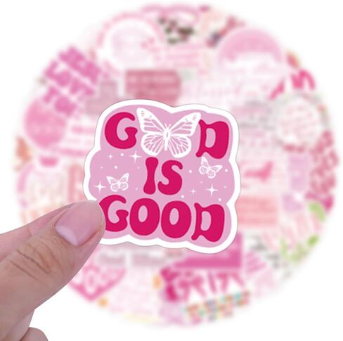 55PCS Pink Bible Verse Stickers for Water Bottles Laptop Journals, Eikecy Cute Christian Sayings Inspirational Words, Waterproof Vinyl Scripture Decals for Saints Adults Women in Saudi Arabia