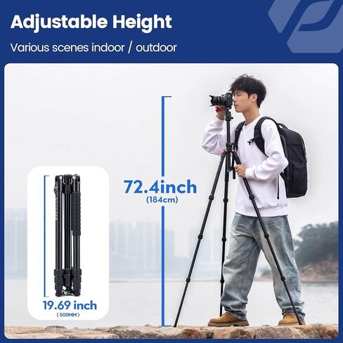 Fotopro 75inch Horizontal Tripod Bundle with Rail Rack Slder in Saudi Arabia