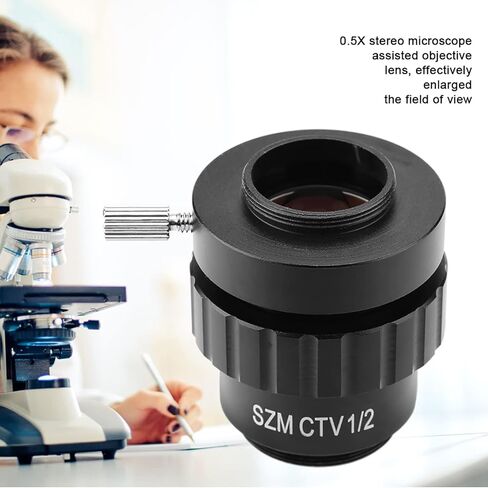 0.5X Stereo Microscope Objective Lens, Double Working Distance, for Video Digital Camera Trinocular Stereo Microscope in Saudi Arabia