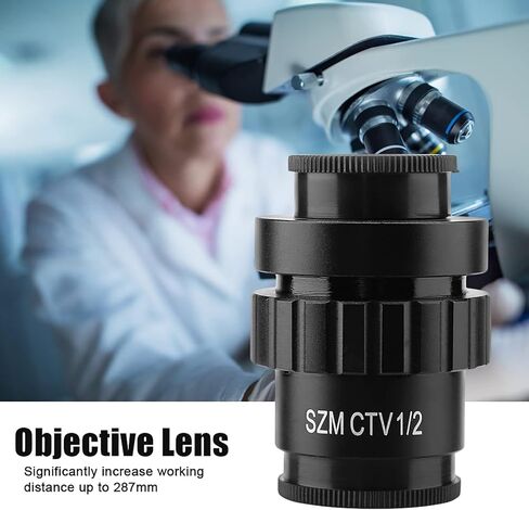 0.5X Stereo Microscope Objective Lens, Double Working Distance, for Video Digital Camera Trinocular Stereo Microscope in Saudi Arabia