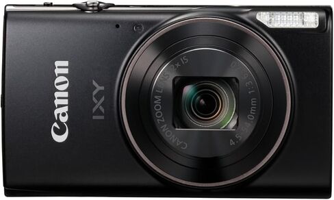 كاميرا رقمية مدمجة من Canon IXY650mBK، باللون الأسود مع تكبير بصري 12x، متوافقة مع شبكة Wi-Fi (متجددة) in Kuwait