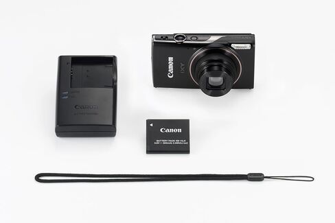 كاميرا رقمية مدمجة من Canon IXY650mBK، باللون الأسود مع تكبير بصري 12x، متوافقة مع شبكة Wi-Fi (متجددة) in Kuwait