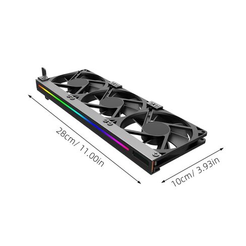 Argb 3-pin Graphics Card Cooling Fan, Silent Pci Video Card Cooler Accessory for Desktop Pcs, Small Size Computer Cooling Fan with RGB Lighting for Gaming and Workstation Use in Kuwait