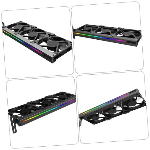 Argb 3-pin Graphics Card Cooling Fan, Silent Pci Video Card Cooler Accessory for Desktop Pcs, Small Size Computer Cooling Fan with RGB Lighting for Gaming and Workstation Use in Kuwait