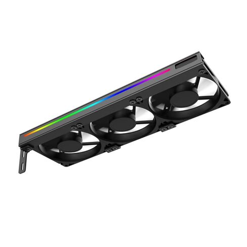 مروحة تبريد Alipis Gpu مع موصل Argb ثلاثي السن، مروحة تبريد هادئة لبطاقة الرسومات لأجهزة الكمبيوتر المكتبية، ملحق تبريد مساعد Pci صغير الحجم للإدارة الحرارية لبطاقة الفيديو in Kuwait