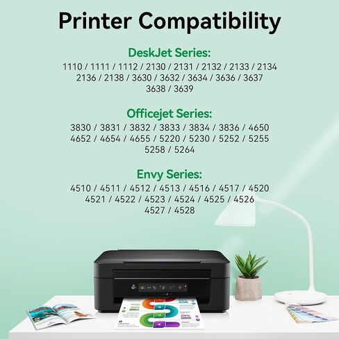 63XL خرطوشة حبر أسود لاستبدال HP 63 XL لـ 4650 3830 5255 4520 4655 5222 5200 5258 5212 3632 5252 4652 4510 3631 3630 1112 2130 4512 2132 3634 5260 3833 4654 in Kuwait
