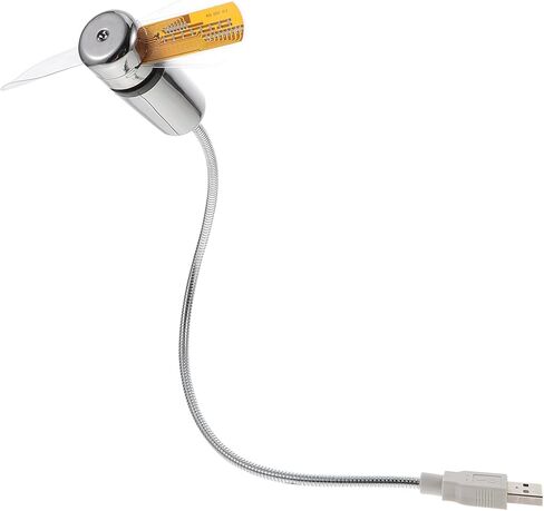 مروحة USB LED غامضة مع ساعة وشاشة عرض لدرجة الحرارة، مروحة كمبيوتر صغيرة صغيرة للاستخدام في المنزل والمكتب والسفر in Kuwait