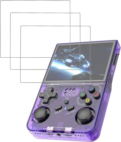 [3 عبوات] واقي شاشة لألعاب ZWXYVUT R36XX Pro Retro المحمولة باليد مقاس 3.5 بوصة من الزجاج المقوى، واقي شاشة لألعاب R36XX Pro المحمولة ضد الخدش والحساسة وصلابة 9H in Kuwait