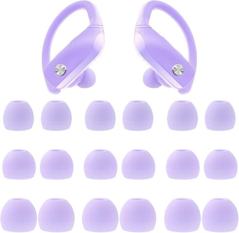 Silicone Eartips Replacement for bmani T16 / bmanl T16 Wireless Earbuds, 9 Pairs (S/M/L) Purple in Kuwait