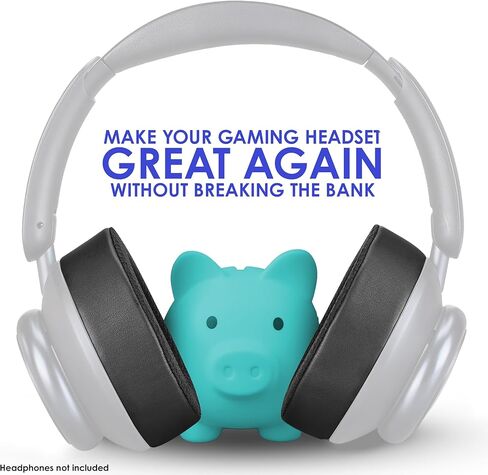 وسائد أذن لسماعات الرأس AHG Premium Cool Gel Space Q45 / وسائد أذن Sound core Q45 متوافقة مع سماعات Anker Soundcore Space Q45 (أسود). جل التبريد | شبكة مسامية | رغوة عالية الكثافة in Kuwait
