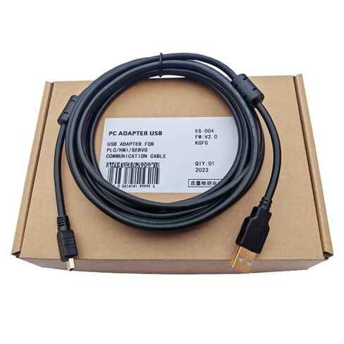 USB-GV للعاكس V90 كابل تشغيل مؤازر اتصالات البيانات تنزيل كابل مطلي بالذهب التوصيل حلقة مغناطيسية مزدوجة محمية 3 متر in Saudi Arabia