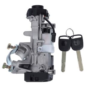 Auto Trans Ignition Switch Cylinder Lock Trans with 2 Keys 48 Chip Replace OE# 35100-SDA-A71 Fit for Honda Accord CRV Odyssey Civic